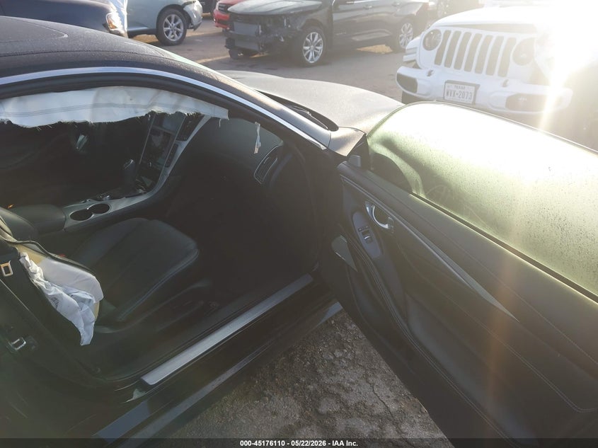 2017 Infiniti Q60 VIN JN1CV7EK7HM111198 IAAI salvage auction — RIGHT SIDE, Original (Texas), sold $3,300 on 2026-07-22 (photo 5)