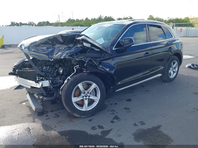 2021 Audi Q5 VIN WA1AAAFY8M2102672 IAAI salvage auction — FRONT END, Certificate Of Destruction (Florida), sold $4,500 on 2026-07-13 (photo 2)