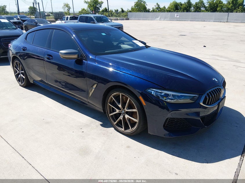 2020 BMW 8er VIN WBAGV8C03LCD76964 IAAI salvage auction — WATER/FLOOD, Salvage Title, sold $22,350 on 2026-07-13 (photo 1)