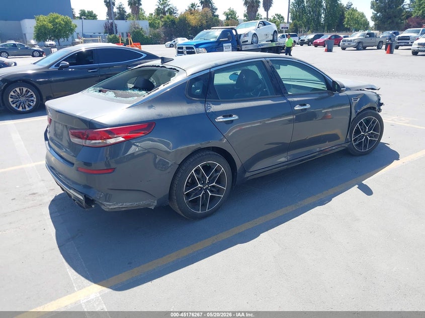 2020 Kia Optima VIN 5XXGT4L30LG433629 IAAI salvage auction — FRONT END, Salvage (California), sold $625 on 2026-07-29 (photo 4)