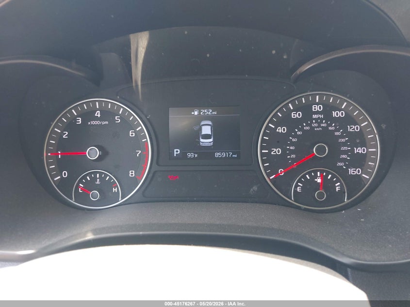 2020 Kia Optima VIN 5XXGT4L30LG433629 IAAI salvage auction — FRONT END, Salvage (California), sold $625 on 2026-07-29 (photo 7)