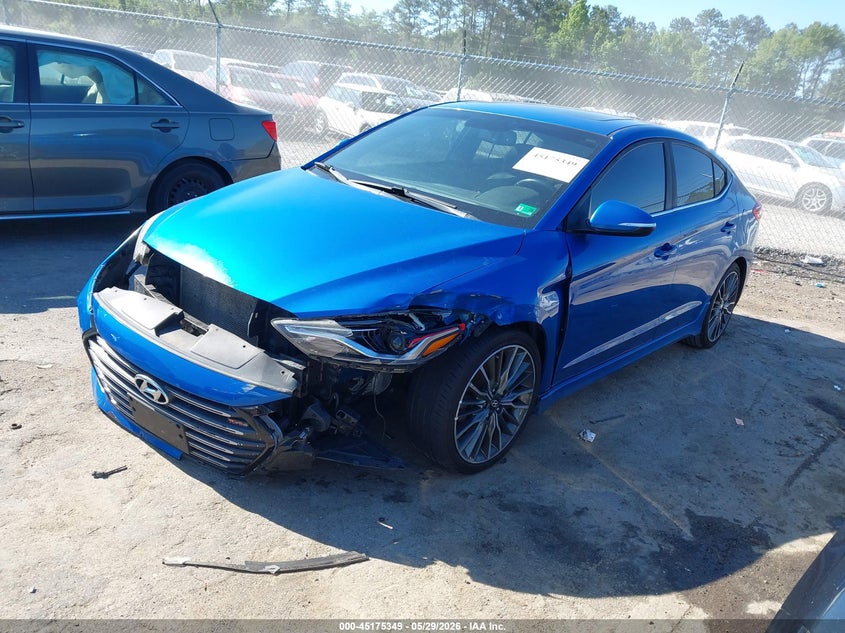 2017 Hyundai Elantra VIN KMHD04LB2HU332446 IAAI salvage auction — LEFT SIDE, Salvage Title, sold $1,950 on 2026-07-17 (photo 2)