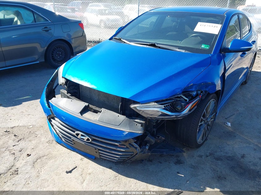 2017 Hyundai Elantra VIN KMHD04LB2HU332446 IAAI salvage auction — LEFT SIDE, Salvage Title, sold $1,950 on 2026-07-17 (photo 6)