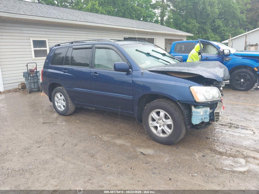 2002 Toyota Highlander VIN JTEGF21A620069144 IAAI salvage auction — FRONT END, Salvage (Ohio), sold $25 on 2026-07-06 (photo 1)