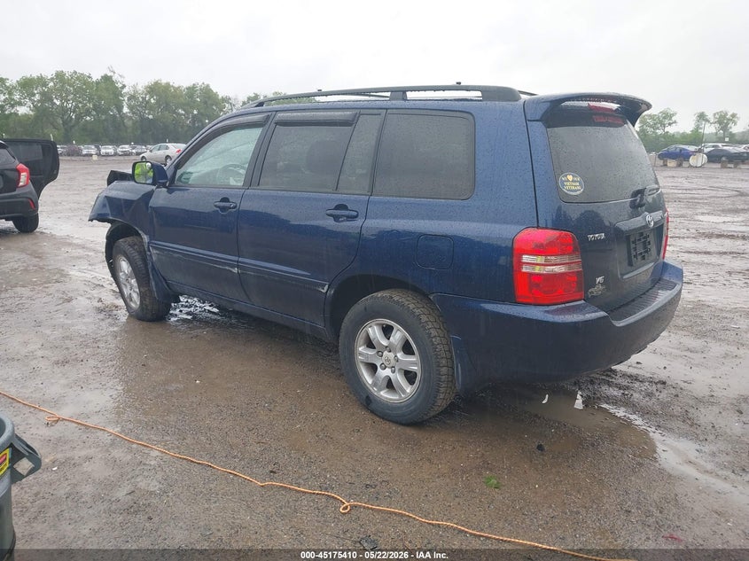 2002 Toyota Highlander VIN JTEGF21A620069144 IAAI salvage auction — FRONT END, Salvage (Ohio), sold $25 on 2026-07-06 (photo 3)
