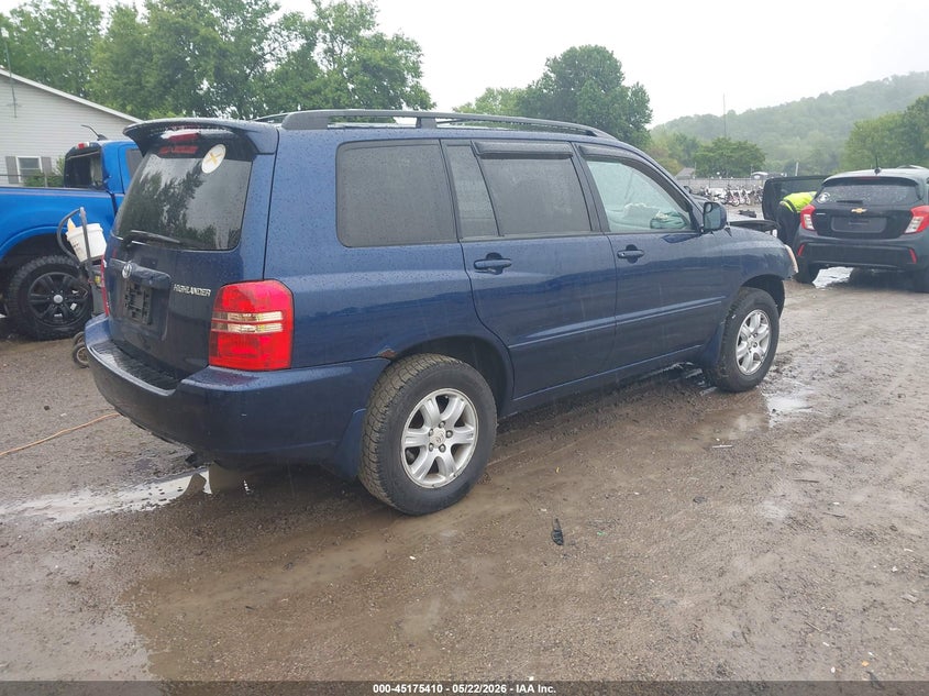 2002 Toyota Highlander VIN JTEGF21A620069144 IAAI salvage auction — FRONT END, Salvage (Ohio), sold $25 on 2026-07-06 (photo 4)