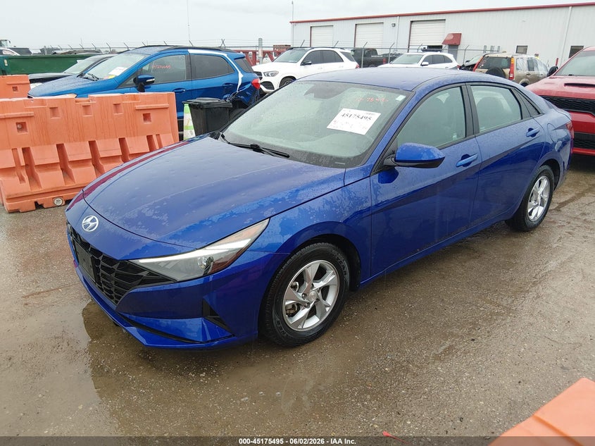 2021 Hyundai Elantra VIN 5NPLL4AG1MH050910 IAAI salvage auction — HAIL, Salvage Title, sold $3,550 on 2026-07-10 (photo 2)