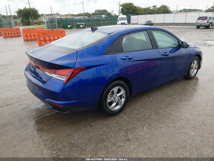 2021 Hyundai Elantra VIN 5NPLL4AG1MH050910 IAAI salvage auction — HAIL, Salvage Title, sold $3,550 on 2026-07-10 (photo 4)