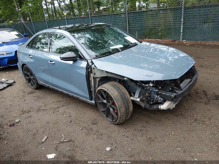 2024 Audi Rs3 VIN WUAG4DGY8RA910592 IAAI salvage auction — RIGHT FRONT, Salvage Title, sold $23,200 on 2026-07-27 (photo 1)