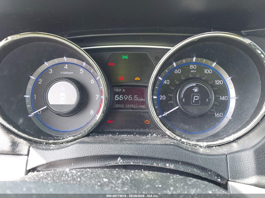 2013 Hyundai Sonata VIN 5NPEC4AC8DH597176 IAAI salvage auction — HAIL, Clear (Missouri), sold $175 on 2026-07-13 (photo 7)