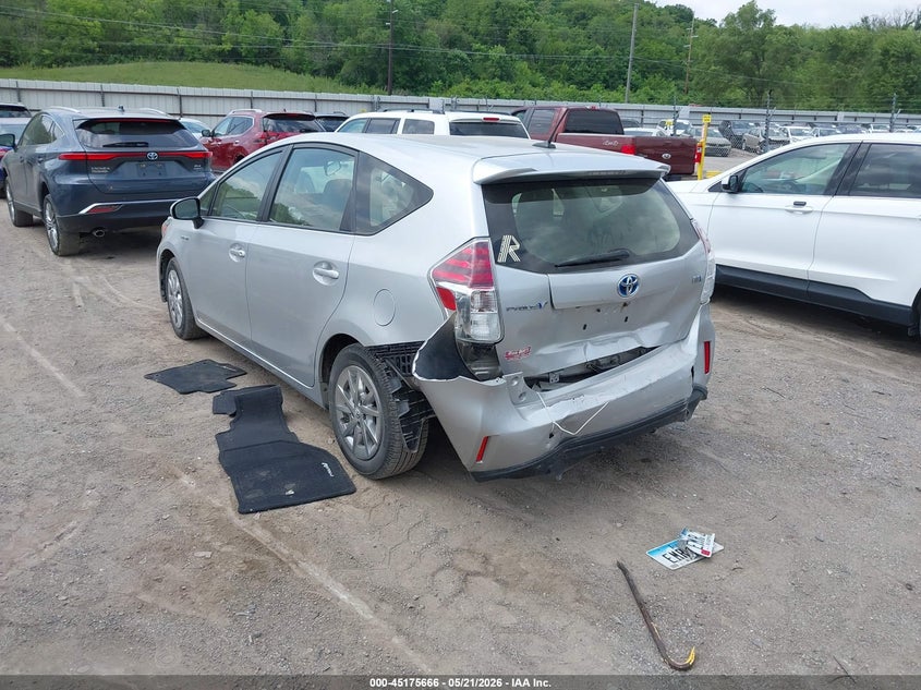 2016 Toyota Prius v VIN JTDZN3EU4GJ040799 IAAI salvage auction — REAR END, Salvage (Iowa), sold $3,900 on 2026-07-13 (photo 3)