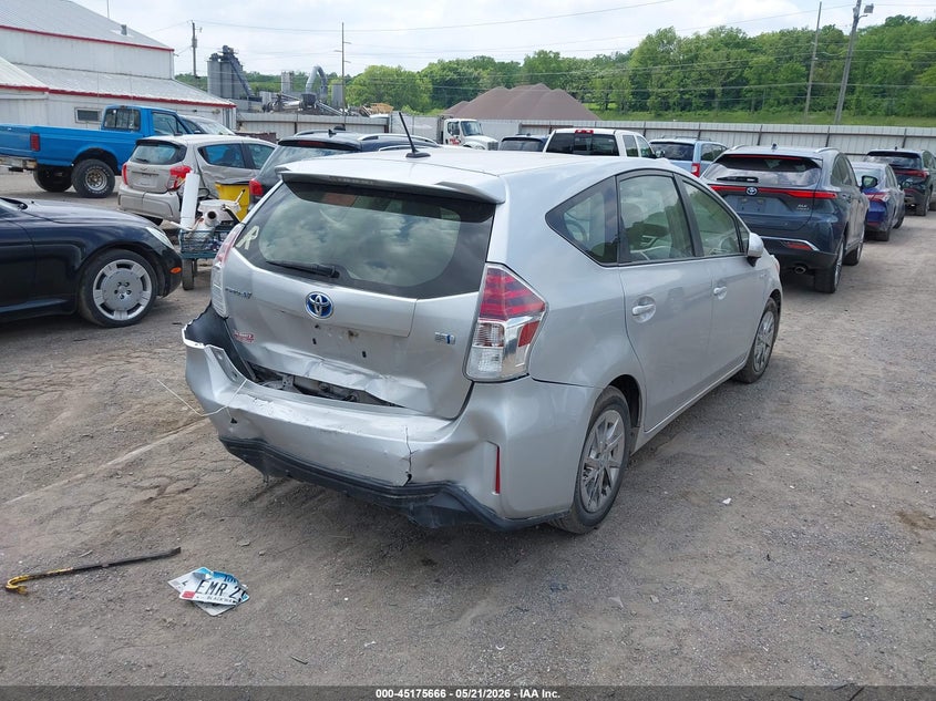 2016 Toyota Prius v VIN JTDZN3EU4GJ040799 IAAI salvage auction — REAR END, Salvage (Iowa), sold $3,900 on 2026-07-13 (photo 4)