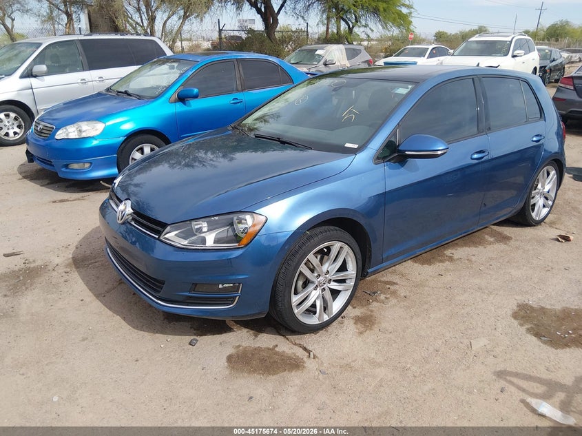 2015 Volkswagen Golf VIN 3VW217AU3FM013389 IAAI salvage auction — RIGHT REAR, Salvage (Arizona), sold $1,600 on 2026-07-09 (photo 2)