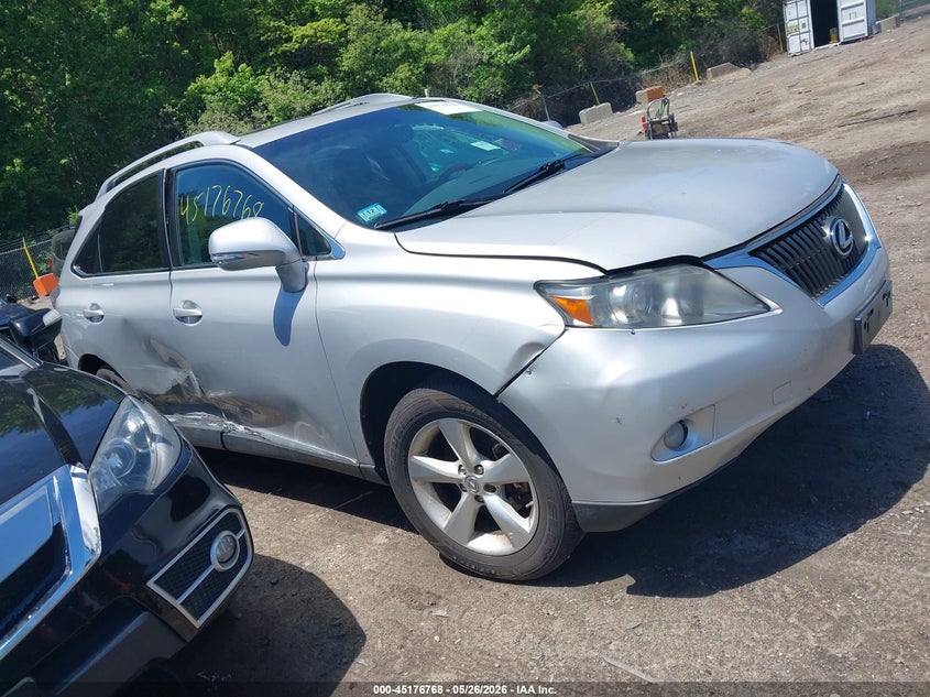 2010 Lexus Rx VIN 2T2BK1BA2AC034877 IAAI salvage auction — SIDE, Clear (Massachusetts), sold $2,850 on 2026-07-22 (photo 1)