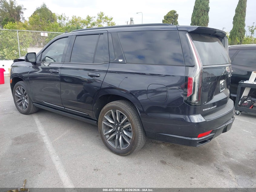 2024 Cadillac Escalade VIN 1GYS4FKL8RR178507 IAAI salvage auction — FRONT & REAR, Salvage (California), sold $25,400 on 2026-09-17 (photo 3)
