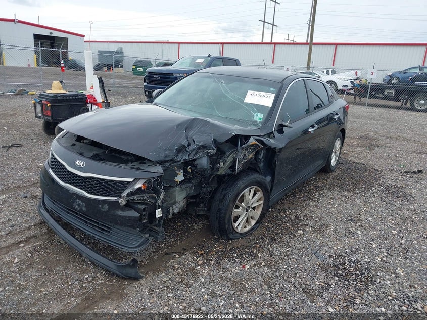 2016 Kia Optima VIN 5XXGT4L31GG084826 IAAI salvage auction — RIGHT FRONT, Salvage (Louisiana), sold $250 on 2026-07-22 (photo 2)