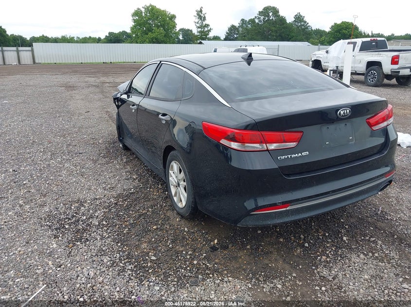 2016 Kia Optima VIN 5XXGT4L31GG084826 IAAI salvage auction — RIGHT FRONT, Salvage (Louisiana), sold $250 on 2026-07-22 (photo 3)