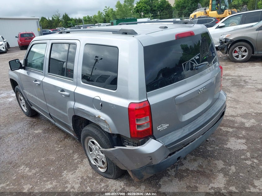2016 Jeep Liberty (patriot) VIN 1C4NJPBA1GD524407 IAAI salvage auction — LEFT SIDE, Salvage Title, sold $850 on 2026-07-22 (photo 3)