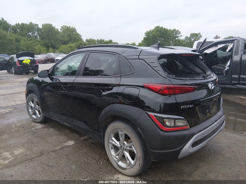 2022 Hyundai Kona VIN KM8K32ABXNU789684 IAAI salvage auction — HAIL, Salvage (Missouri), sold $2,500 on 2026-07-18 (photo 3)