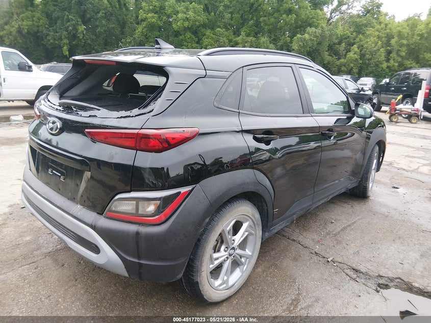 2022 Hyundai Kona VIN KM8K32ABXNU789684 IAAI salvage auction — HAIL, Salvage (Missouri), sold $2,500 on 2026-07-18 (photo 4)