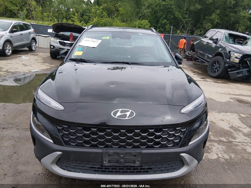 2022 Hyundai Kona VIN KM8K32ABXNU789684 IAAI salvage auction — HAIL, Salvage (Missouri), sold $2,500 on 2026-07-18 (photo 6)