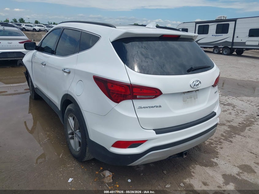 2018 Hyundai Santa fe VIN 5XYZU3LB3JG548323 IAAI salvage auction — FRONT END, Salvage Title, sold $3,100 on 2026-07-08 (photo 3)