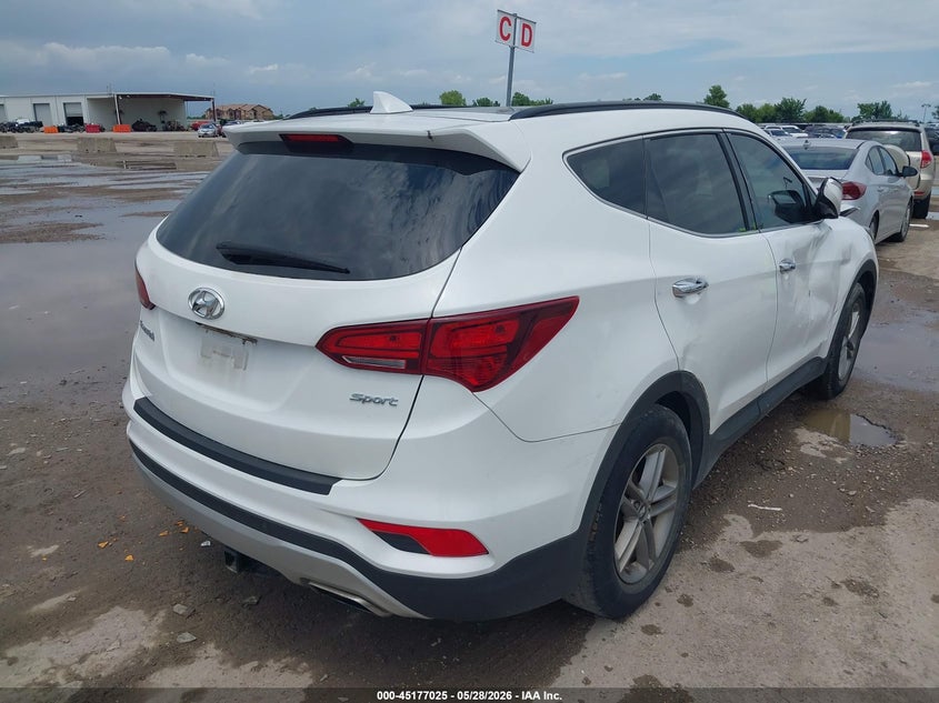 2018 Hyundai Santa fe VIN 5XYZU3LB3JG548323 IAAI salvage auction — FRONT END, Salvage Title, sold $3,100 on 2026-07-08 (photo 4)