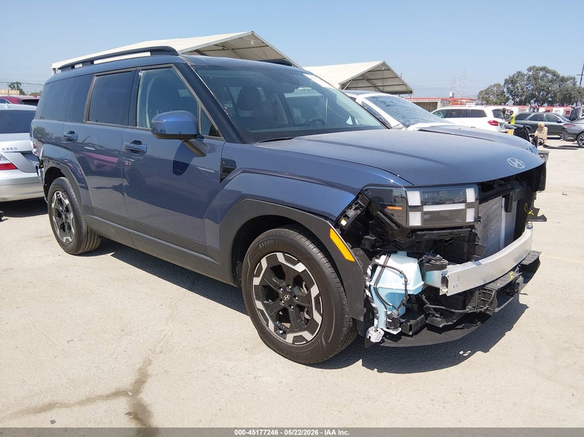 2025 Hyundai Santa fe VIN 5NMP24GL9SH109060 IAAI salvage auction — FRONT & REAR, Salvage (California), sold $10,025 on 2026-07-29 (photo 1)
