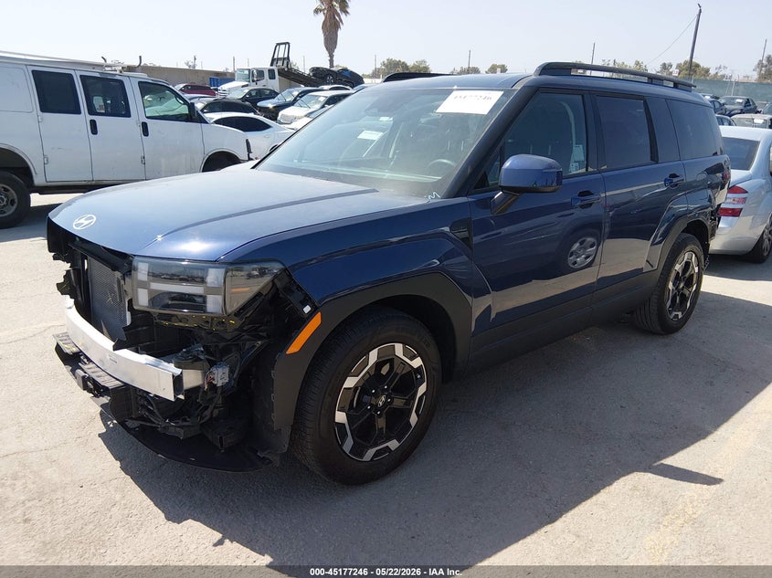 2025 Hyundai Santa fe VIN 5NMP24GL9SH109060 IAAI salvage auction — FRONT & REAR, Salvage (California), sold $10,025 on 2026-07-29 (photo 2)