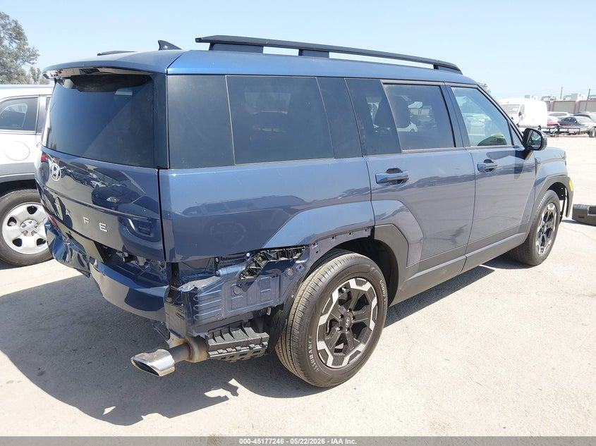 2025 Hyundai Santa fe VIN 5NMP24GL9SH109060 IAAI salvage auction — FRONT & REAR, Salvage (California), sold $10,025 on 2026-07-29 (photo 4)