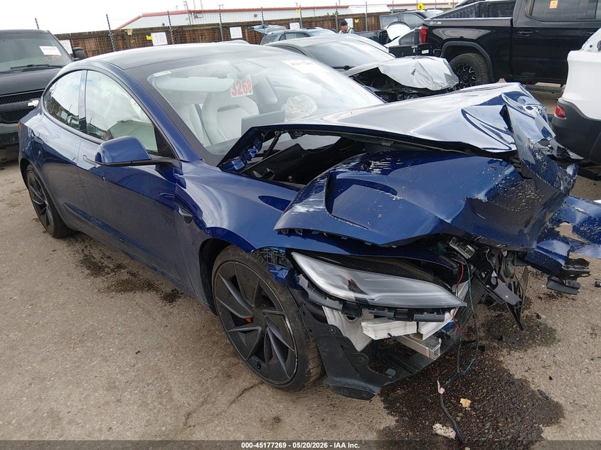 2025 Tesla Model 3 VIN 5YJ3E1ET1SF940027 IAAI salvage auction — FRONT END, Salvage (Colorado), sold $10,000 on 2026-07-23 (photo 1)