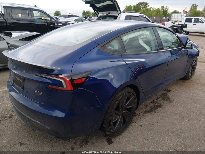 2025 Tesla Model 3 VIN 5YJ3E1ET1SF940027 IAAI salvage auction — FRONT END, Salvage (Colorado), sold $10,000 on 2026-07-23 (photo 4)
