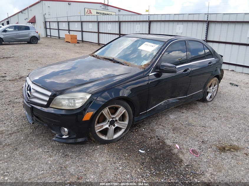 2010 Mercedes-benz C-klasse VIN WDDGF5EB5AR119105 IAAI salvage auction — NORMAL WEAR, Clear (Louisiana), sold $375 on 2026-07-29 (photo 2)