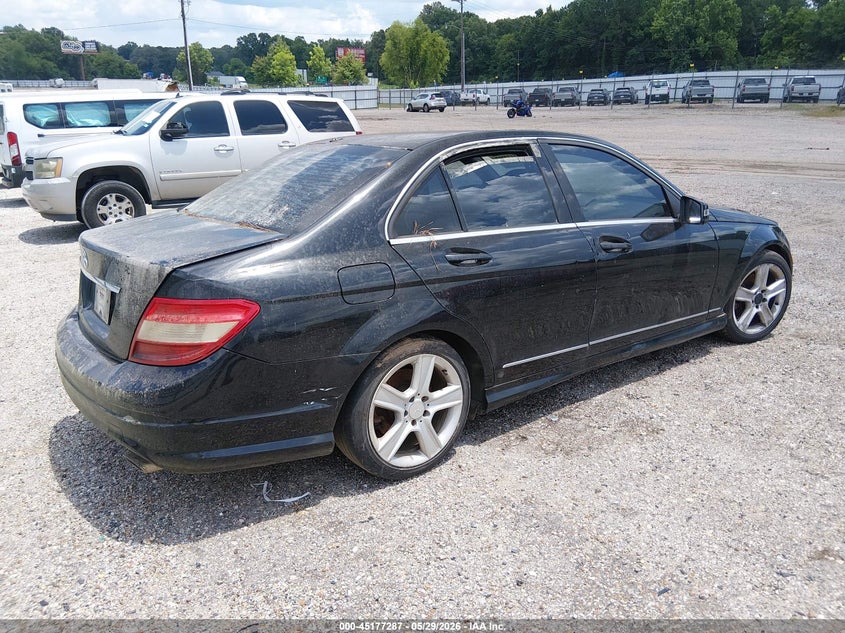 2010 Mercedes-benz C-klasse VIN WDDGF5EB5AR119105 IAAI salvage auction — NORMAL WEAR, Clear (Louisiana), sold $375 on 2026-07-29 (photo 4)