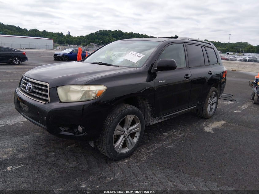 2009 Toyota Highlander VIN JTEDS43A792075377 IAAI salvage auction — RIGHT SIDE, Salvage (Illinois), sold $1,600 on 2026-07-21 (photo 2)