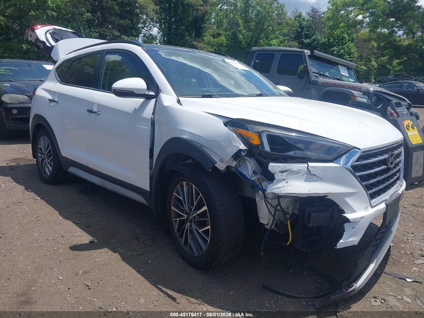 2019 Hyundai Tucson VIN KM8J3CAL3KU059461 IAAI salvage auction — REAR END, Mv-907A (New York), sold $525 on 2026-07-28 (photo 1)