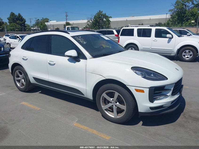 2019 Porsche Macan VIN WP1AA2A57KLB01608 IAAI salvage auction — EXTERIOR BURN, Clear (California), sold $8,700 on 2026-07-06 (photo 1)