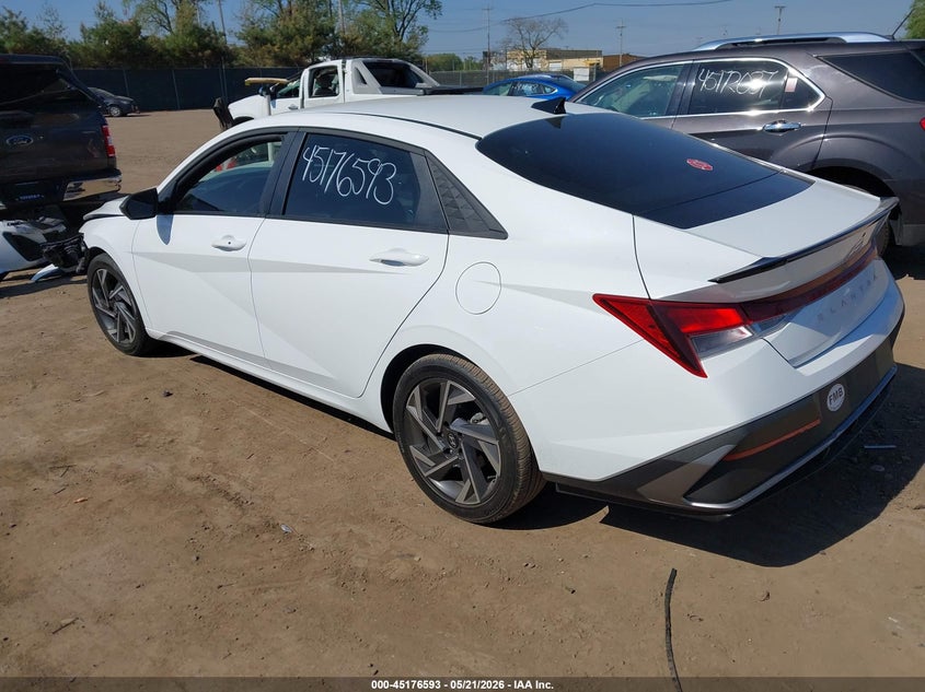 2025 Hyundai Elantra VIN KMHLM4DG1SU001472 IAAI salvage auction — FRONT END, Salvage (Indiana), sold $2,750 on 2026-07-28 (photo 3)