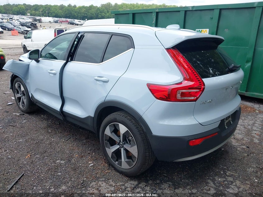 2025 Volvo Xc40 VIN YV4L12UE6S2552196 IAAI salvage auction — LEFT FRONT, Salvage Title, sold $13,400 on 2026-08-12 (photo 3)