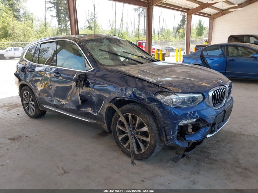 2019 BMW X3 VIN 5UXTR9C56KLP85803 IAAI salvage auction — ROLLOVER, Bill Of Sale (Washington), sold $2,350 on 2026-07-29 (photo 1)