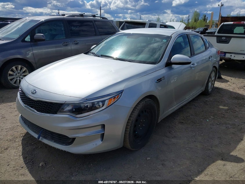 2016 Kia Optima VIN 5XXGT4L30GG055639 IAAI salvage auction — LEFT REAR, Salvage Title, sold $1,200 on 2026-07-10 (photo 2)