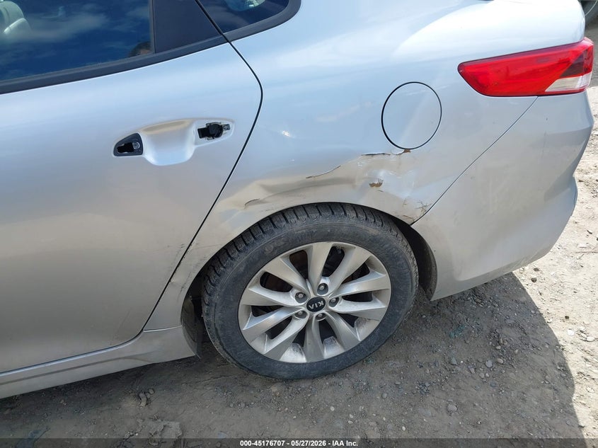 2016 Kia Optima VIN 5XXGT4L30GG055639 IAAI salvage auction — LEFT REAR, Salvage Title, sold $1,200 on 2026-07-10 (photo 6)