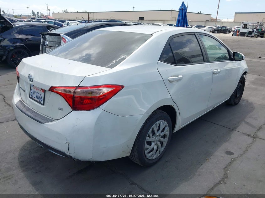 2017 Toyota Corolla VIN 5YFBURHE6HP703573 IAAI salvage auction — FRONT END, Salvage Title, sold $3,000 on 2026-07-22 (photo 4)
