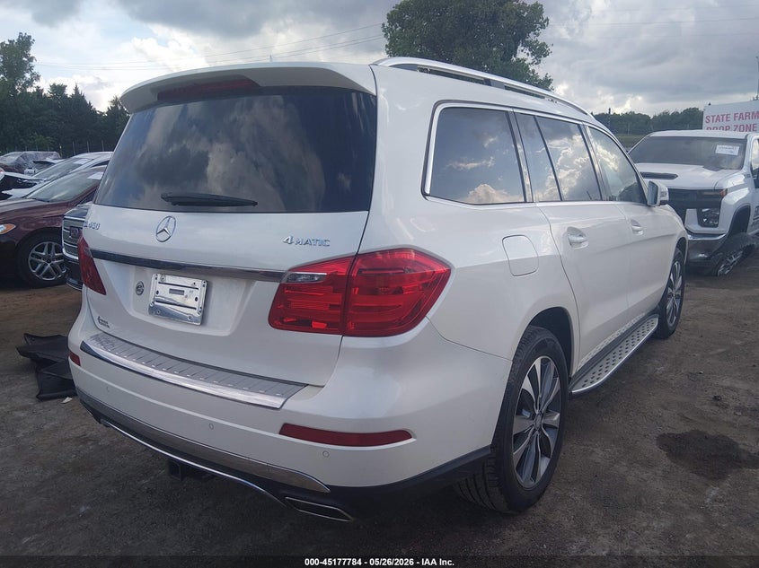 2014 Mercedes-benz Gl-klasse VIN 4JGDF7CE5EA437280 IAAI salvage auction — LEFT FRONT, Clear (Oklahoma), sold $3,300 on 2026-07-09 (photo 4)