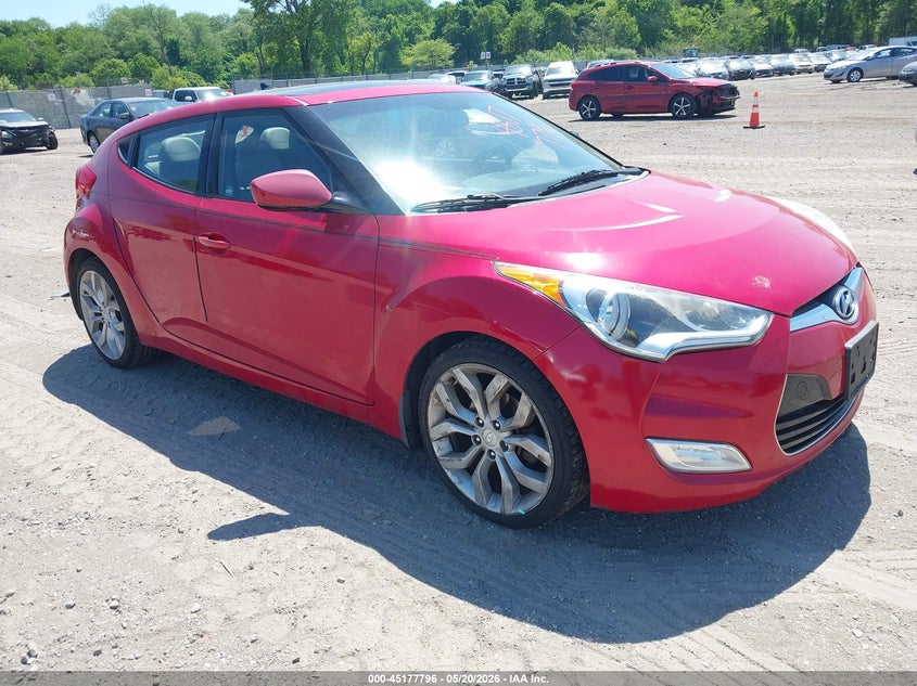 2013 Hyundai Veloster VIN KMHTC6AD5DU148311 IAAI salvage auction — NORMAL WEAR, Salvage (Texas), sold $25 on 2026-07-28 (photo 1)