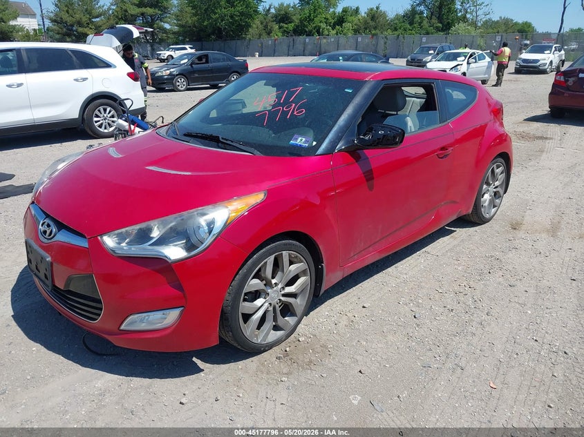 2013 Hyundai Veloster VIN KMHTC6AD5DU148311 IAAI salvage auction — NORMAL WEAR, Salvage (Texas), sold $25 on 2026-07-28 (photo 2)