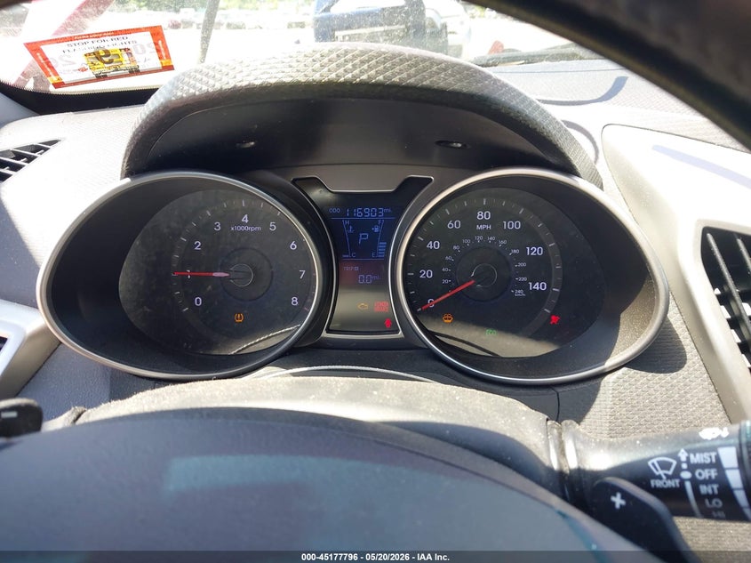 2013 Hyundai Veloster VIN KMHTC6AD5DU148311 IAAI salvage auction — NORMAL WEAR, Salvage (Texas), sold $25 on 2026-07-28 (photo 7)