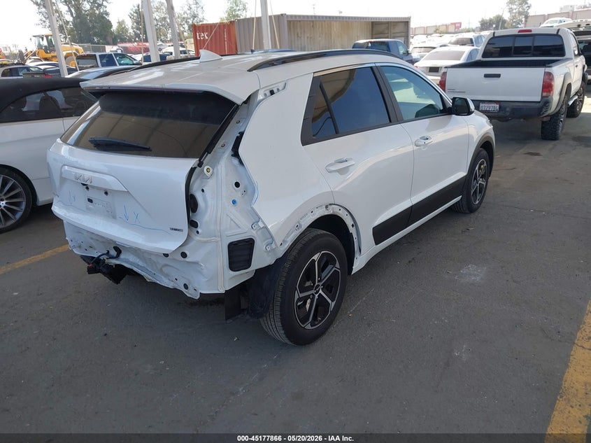 2025 Kia Niro VIN KNDCR3LE6S5257844 IAAI salvage auction — REAR END, Salvage (California), sold $10,750 on 2026-07-15 (photo 4)