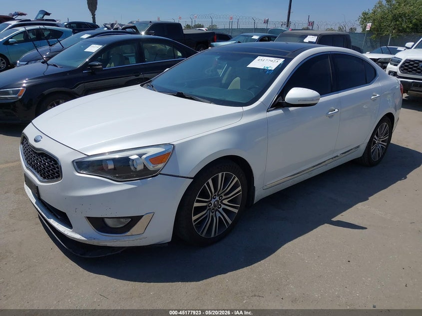 2014 Kia Cadenza VIN KNALN4D79E5126412 IAAI salvage auction — FRONT END, Salvage (California), sold $975 on 2026-07-10 (photo 2)