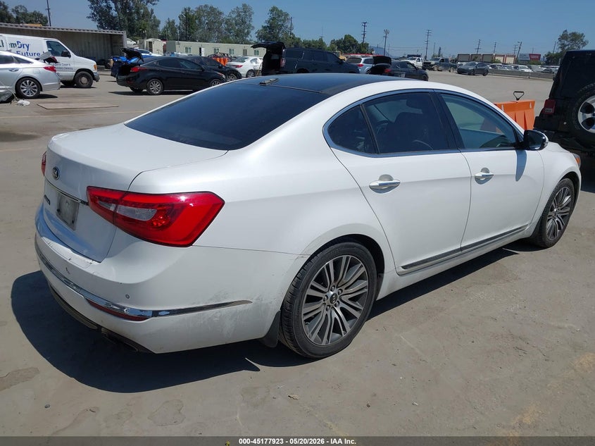 2014 Kia Cadenza VIN KNALN4D79E5126412 IAAI salvage auction — FRONT END, Salvage (California), sold $975 on 2026-07-10 (photo 4)